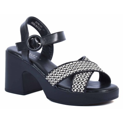 Sandales femme noires STYLETTX - Référence STX-8076-29-N