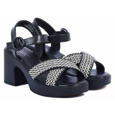 Sandales femme noires STYLETTX - Référence STX-8076-29-N