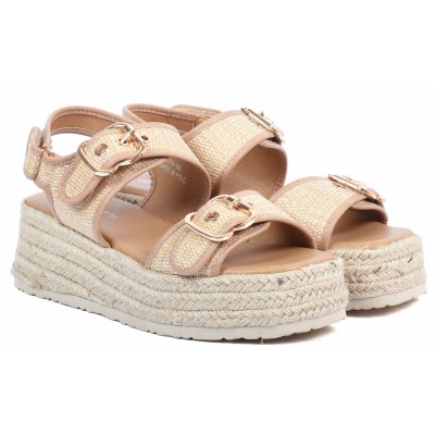 Sandales compensées kaki STYLETTX - Référence STX-211-26-K Sandales compensées kaki STYLETTX - Référence STX-211-26-K