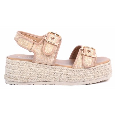 Sandales compensées kaki STYLETTX - Référence STX-211-26-K Sandales compensées kaki STYLETTX - Référence STX-211-26-K