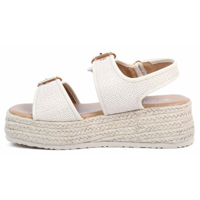 Sandales compensées blanches STYLETTX - Référence STX-211-26-BC Sandales compensées blanches STYLETTX - Référence STX-211-26-BC