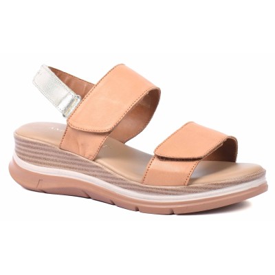Sandale femme camel en cuir Andrea Bruni modèle AB-121-1-C Sandale femme camel en cuir Andrea Bruni modèle AB-121-1-C