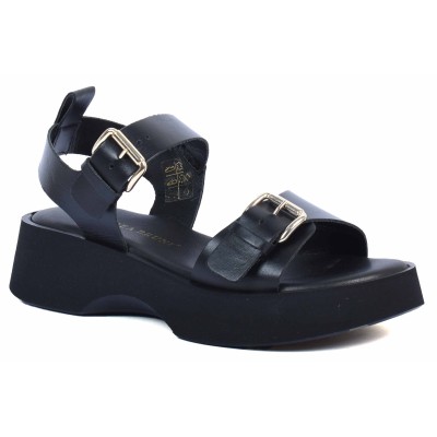 Sandale femme noire en cuir Andrea Bruni modèle AB-168-1 Sandale femme noire en cuir Andrea Bruni modèle AB-168-1