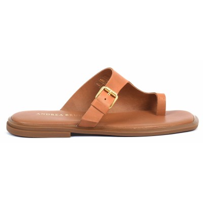 Sandale femme camel en cuir Andrea Bruni modèle AB-601-22-C Sandale femme camel en cuir Andrea Bruni modèle AB-601-22-C