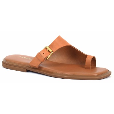 Sandale femme camel en cuir Andrea Bruni modèle AB-601-22-C Sandale femme camel en cuir Andrea Bruni modèle AB-601-22-C