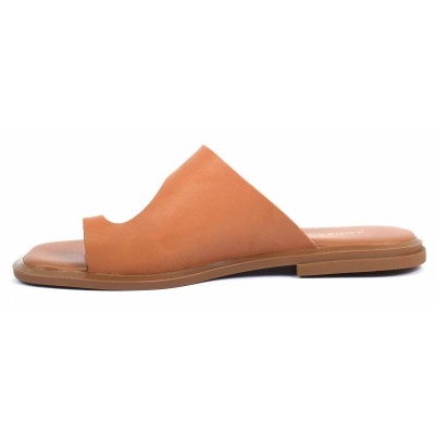 Sandale femme camel en cuir Andrea Bruni modèle AB-601-22-C Sandale femme camel en cuir Andrea Bruni modèle AB-601-22-C