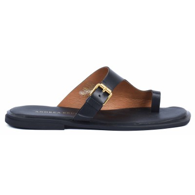 Sandale femme noir en cuir Andrea Bruni modèle AB-601-22-N Sandale femme noir en cuir Andrea Bruni modèle AB-601-22-N