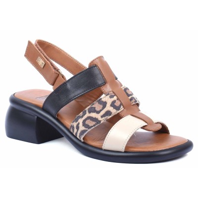 Sandale femme camel en cuir Marco Moda modèle MM-500-C Sandale femme camel en cuir Marco Moda modèle MM-500-C