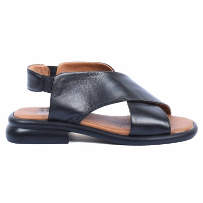 Sandale femme noire en cuir Marco Moda modèle MM-220-N Sandale femme noire en cuir Marco Moda modèle MM-220-N