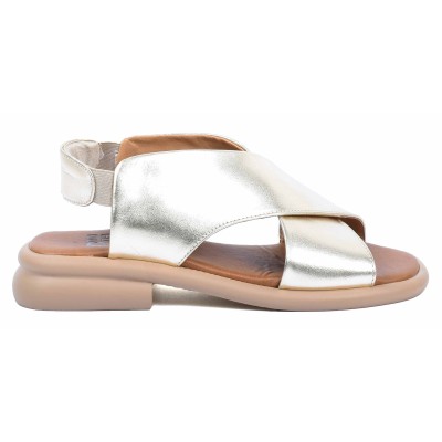 Sandale femme dorée en cuir Marco Moda modèle MM-220-DO Sandale femme dorée en cuir Marco Moda modèle MM-220-DO