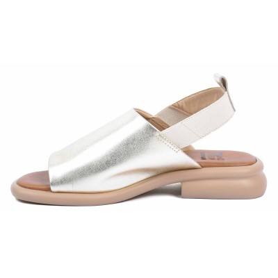 Sandale femme dorée en cuir Marco Moda modèle MM-223-DO Sandale femme dorée en cuir Marco Moda modèle MM-223-DO
