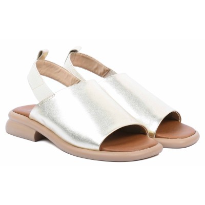 Sandale femme dorée en cuir Marco Moda modèle MM-223-DO Sandale femme dorée en cuir Marco Moda modèle MM-223-DO