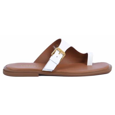 Sandale femme argent en cuir Andrea Bruni modèle AB-601-22-BC