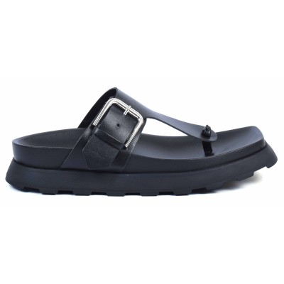 Mule femme noir en cuir Andrea Bruni modèle AB-DB7-N Mule femme noir en cuir Andrea Bruni modèle AB-DB7-N
