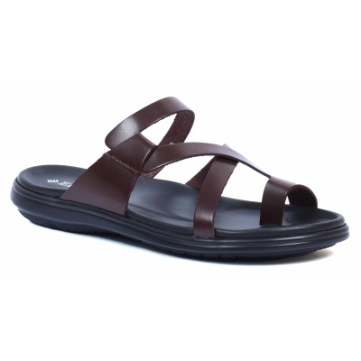 Mules homme marron confortables en cuir ELITO - Réf. EL-062-M Mules homme marron confortables en cuir ELITO - Réf. EL-062-M