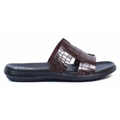 Mules homme marron confortables en cuir ELITO - Réf. EL-067-M Mules homme marron confortables en cuir ELITO - Réf. EL-067-M