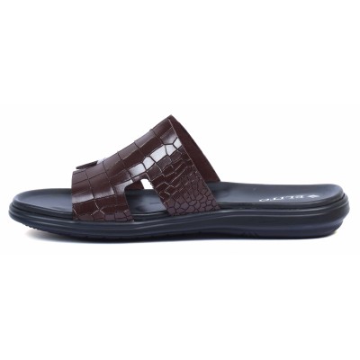 Mules homme marron confortables en cuir ELITO - Réf. EL-067-M Mules homme marron confortables en cuir ELITO - Réf. EL-067-M