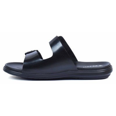 Mules homme noires confortables en cuir ELITO - Réf. EL-069-N Mules homme noires confortables en cuir ELITO - Réf. EL-069-N