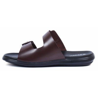 Mules homme marron confortables en cuir ELITO - Réf. EL-069-M Mules homme marron confortables en cuir ELITO - Réf. EL-069-M