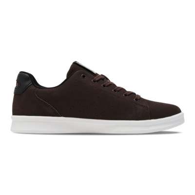 Basket homme Hummel COURT LINE WT – Réf. 225946-8071 – Couleur marron, chaussure tendance et confortable.