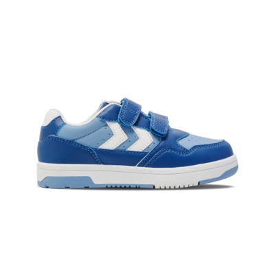 Basket enfant Hummel CAMDEN JR – Réf. 213401-7373 – Couleur bleu, tendance et confortable.