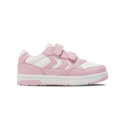 Basket enfant Hummel CAMDEN JR – Réf. 213401-3220 – Couleur rose, tendance et confortable.