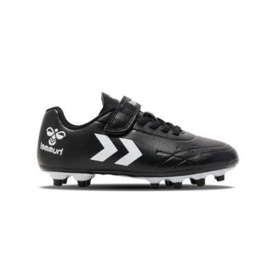 Chaussure de football enfant Hummel TOP STAR F.G. JR – Réf. 216568-2042 – Couleur noir, crampons résistants et confort optimal.