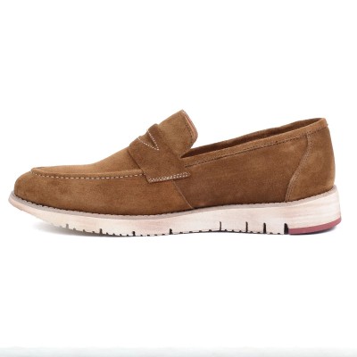 Mocassin homme HOMME MODERNE – Réf. HM-047-TP – Cuir véritable taupe, élégant et tendance. Mocassin homme HOMME MODERNE – Réf. HM-047-TP – Cuir véritable taupe, élégant et tendance.