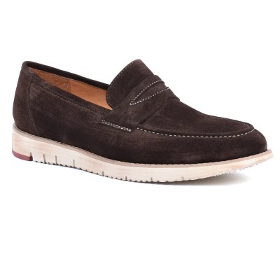 Mocassin homme HOMME MODERNE – Réf. HM-047-M – Cuir véritable marron, élégant et tendance. Mocassin homme HOMME MODERNE – Réf. HM-047-M – Cuir véritable marron, élégant et tendance.