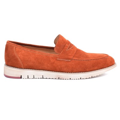 Mocassin homme HOMME MODERNE – Réf. HM-047-OR – Cuir véritable orange, élégant et tendance. Mocassin homme HOMME MODERNE – Réf. HM-047-OR – Cuir véritable orange, élégant et tendance.