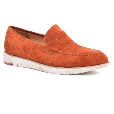 Mocassin homme HOMME MODERNE – Réf. HM-047-OR – Cuir véritable orange, élégant et tendance. Mocassin homme HOMME MODERNE – Réf. HM-047-OR – Cuir véritable orange, élégant et tendance.