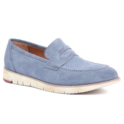 Mocassin homme HOMME MODERNE – Réf. HM-047-BL – Cuir véritable bleu, élégant et tendance. Mocassin homme HOMME MODERNE – Réf. HM-047-BL – Cuir véritable bleu, élégant et tendance.