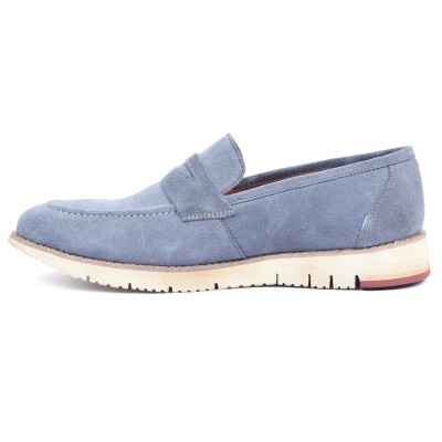 Mocassin homme HOMME MODERNE – Réf. HM-047-BL – Cuir véritable bleu, élégant et tendance. Mocassin homme HOMME MODERNE – Réf. HM-047-BL – Cuir véritable bleu, élégant et tendance.