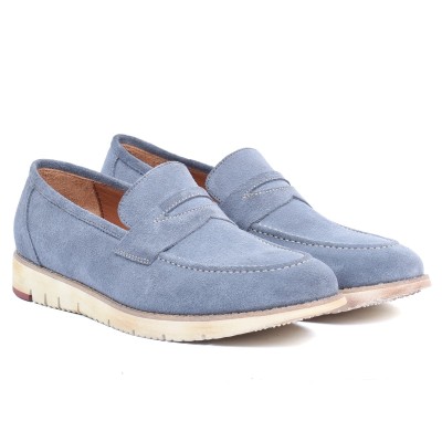 Mocassin homme HOMME MODERNE – Réf. HM-047-BL – Cuir véritable bleu, élégant et tendance. Mocassin homme HOMME MODERNE – Réf. HM-047-BL – Cuir véritable bleu, élégant et tendance.