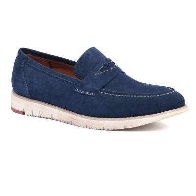 Mocassin homme HOMME MODERNE – Réf. HM-047-BM – Cuir véritable bleu marine, élégant et tendance. Mocassin homme HOMME MODERNE – Réf. HM-047-BM – Cuir véritable bleu marine, élégant et tendance.