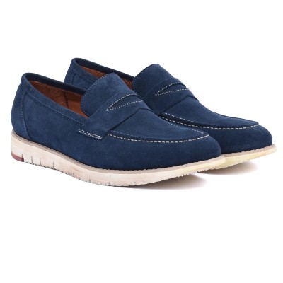 Mocassin homme HOMME MODERNE – Réf. HM-047-BM – Cuir véritable bleu marine, élégant et tendance. Mocassin homme HOMME MODERNE – Réf. HM-047-BM – Cuir véritable bleu marine, élégant et tendance.