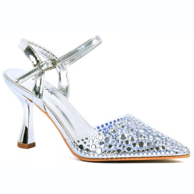 Escarpin femme – Réf. STX-3835-669-AR – Couleur argent, raffiné et idéal pour les occasions spéciales.