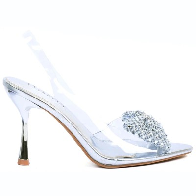 Sandale femme – Réf. 9310-35-AR – Couleur argent, chic et parfaite pour un look raffiné.