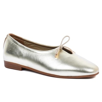 Ballerine femme Andrea Bruni – Réf. AB-124-1-DO – Couleur doré, 100 % cuir, chic et tendance.