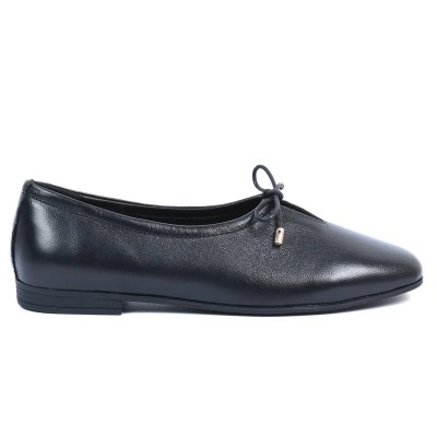 Ballerine femme Andrea Bruni – Réf. AB-124-1-N – Couleur noir, 100 % cuir, élégante et pratique.
