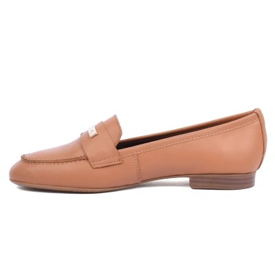 Mocassin femme Andrea Bruni – Réf. AB-208-1-C – Couleur camel, 100 % cuir, élégant et confortable.