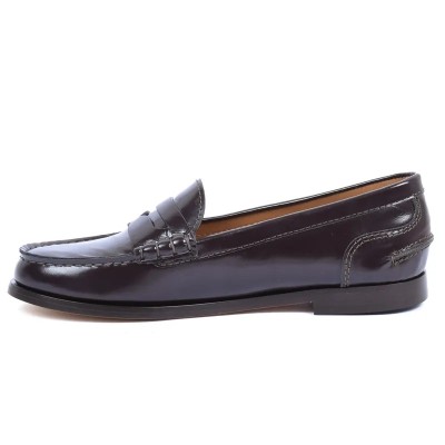 Mocassin femme Andrea Bruni – Réf. AB-MOCASSINO-M – Couleur marron, 100 % cuir, tendance et de qualité.