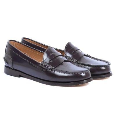 Mocassin femme Andrea Bruni – Réf. AB-MOCASSINO-M – Couleur marron, 100 % cuir, tendance et de qualité.