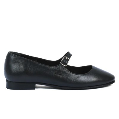 Babies femme Andrea Bruni – Réf. AB-BALLERINE-2-N – Couleur noir, 100 % cuir, tendance et chic.