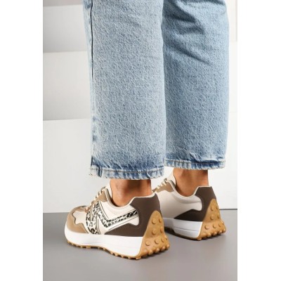 Basket femme – Réf. 3-6-K – Couleur kaki, tendance et chic.