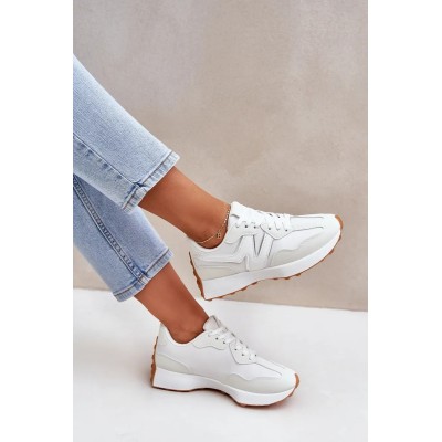 Basket femme – Réf. 3-6-BC – Couleur blanc, tendance et chic.