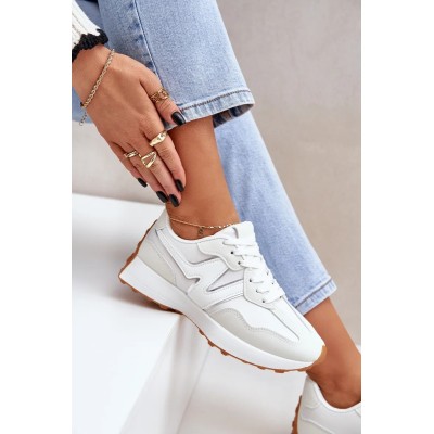 Basket femme – Réf. 3-6-BC – Couleur blanc, tendance et chic.