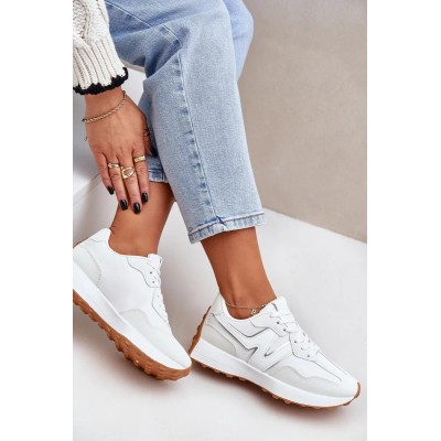 Basket femme – Réf. 3-6-BC – Couleur blanc, tendance et chic.