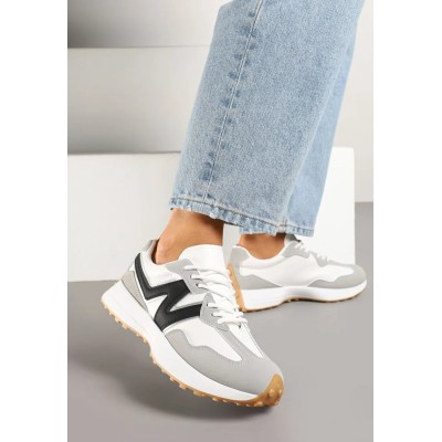 Basket femme – Réf. 3-6-G – Couleur gris, tendance et chic.