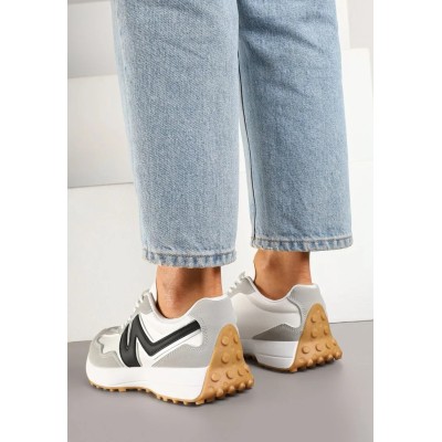 Basket femme – Réf. 3-6-G – Couleur gris, tendance et chic.